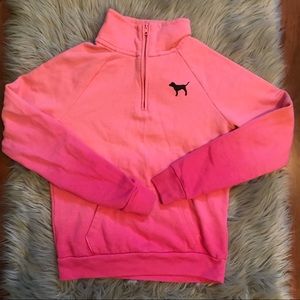 VS Pink Ombré Quarter-zip Hoodie